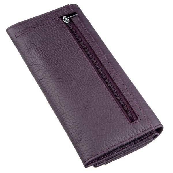 Женский кошелек с визитницей на кнопке ST Leather 18950 Фиолетовый 18950 фото