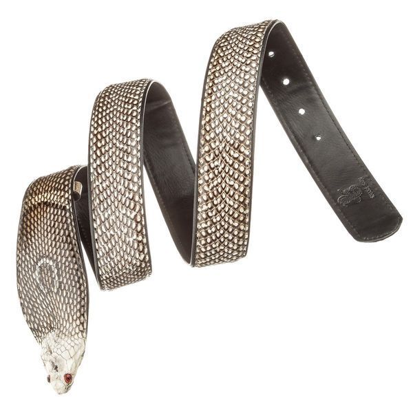 Ремень SNAKE LEATHER 18595 из натуральной кожи кобры Белый 18595 фото