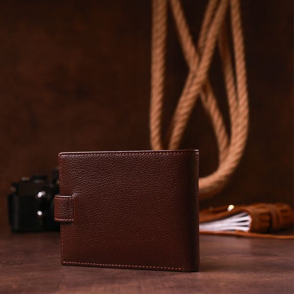 Men's wallet KARYA 17103 leather Brown 17103 фото