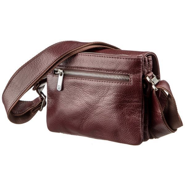 Horizontal purse made of genuine leather flotar 17366 KARYA Brown 17366 фото
