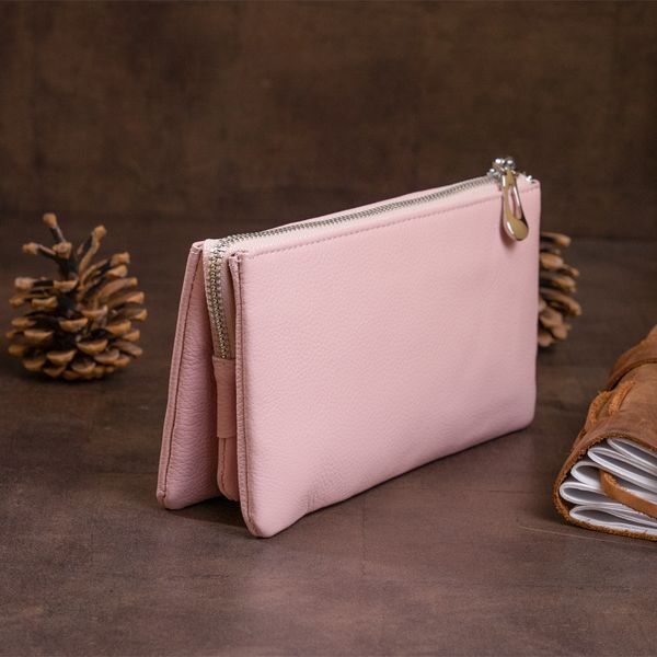 Вместительный клатч на два отделения женский ST Leather 19250 Розовый 19250 фото