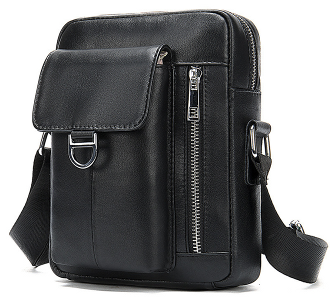 Compact leather bag Vintage 20030 Black 20030 фото