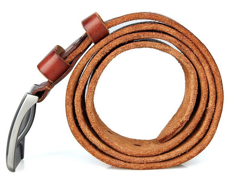Men's belt Vintage 14400 for jeans Brown 20259 фото