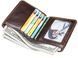 Men's mini glossy wallet 20245 Vintage Brown 20245 фото 5