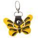 Keychain souvenir butterfly STINGRAY LEATHER 18538 made of genuine stingray leather Yellow 18538 фото 2