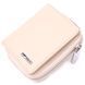 Compact women's wallet with coin holder with zipper made of genuine leather KARYA 21409 Milk 21409 фото 1