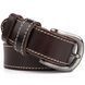 Unisex belt with edge stitching Vintage 20125 Dark brown 20125 фото 3
