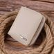 Compact women's wallet with coin holder with zipper made of genuine leather KARYA 21409 Milk 21409 фото 6