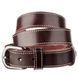 Unisex belt with edge stitching Vintage 20125 Dark brown 20125 фото 1