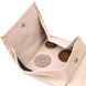 Small women's wallet with coin holder made of genuine leather KARYA 21377 Milk 21377 фото 6