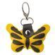 Keychain souvenir butterfly STINGRAY LEATHER 18538 made of genuine stingray leather Yellow 18538 фото 1