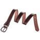 Unisex belt with edge stitching Vintage 20125 Dark brown 20125 фото 7