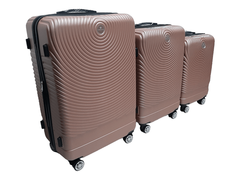Валіза Worldline Airtex 652 Рожеве золото Комплект валіз 652/66/68 фото