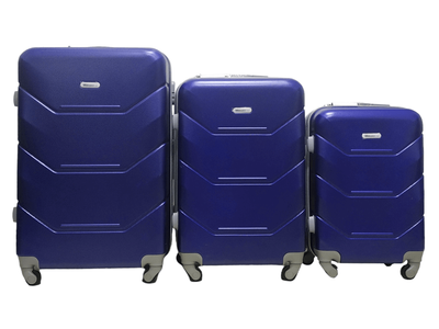 Чемодан Milano bag 147M Комплект чемоданов Тёмно-синий 147M/77/68 фото