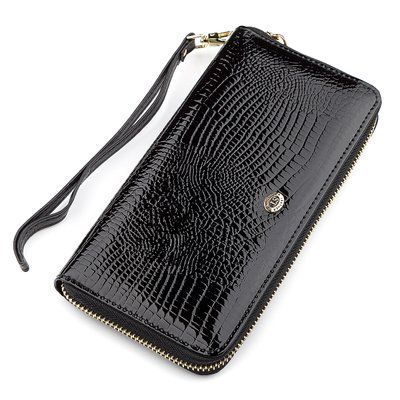 Гаманець жіночий ST Leather 18399 (S4001A) натуральна шкіра Чорний 18399 фото