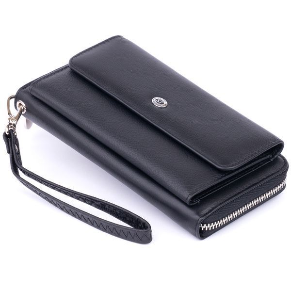 Кошелек с кармашком на лицевой стороне женский ST Leather 19367 Черный 19367 фото