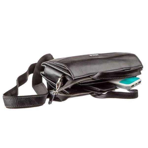 Men's purse made of genuine leather 17367 KARYA Black 17367 фото