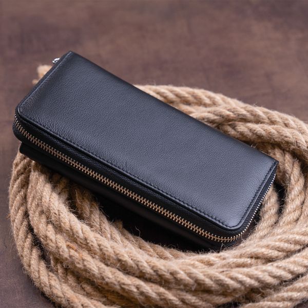 Кошелек с кармашком на лицевой стороне женский ST Leather 19367 Черный 19367 фото
