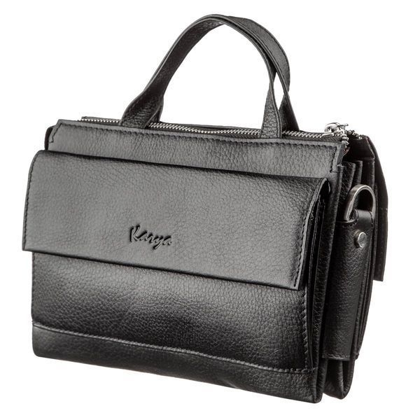 Men's purse made of genuine leather 17367 KARYA Black 17367 фото