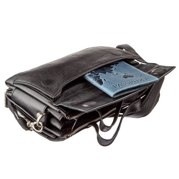 Men's purse made of genuine leather 17367 KARYA Black 17367 фото