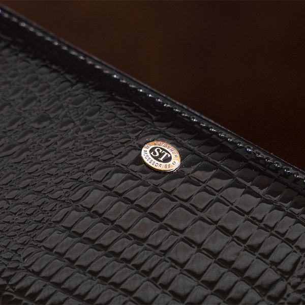 Кошелек женский ST Leather 18399 (S4001A) натуральная кожа Черный 18399 фото