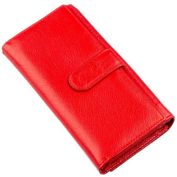 Яскравий гаманець для жінок з візитницею ST Leather 18882 Червоний 18882 фото