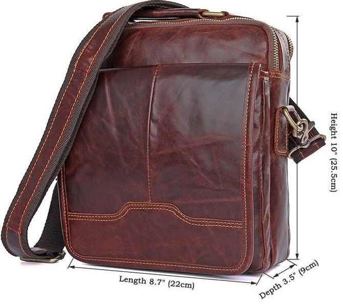 Сумка Vintage 14550 из натуральной кожи Коричневая 14550 фото