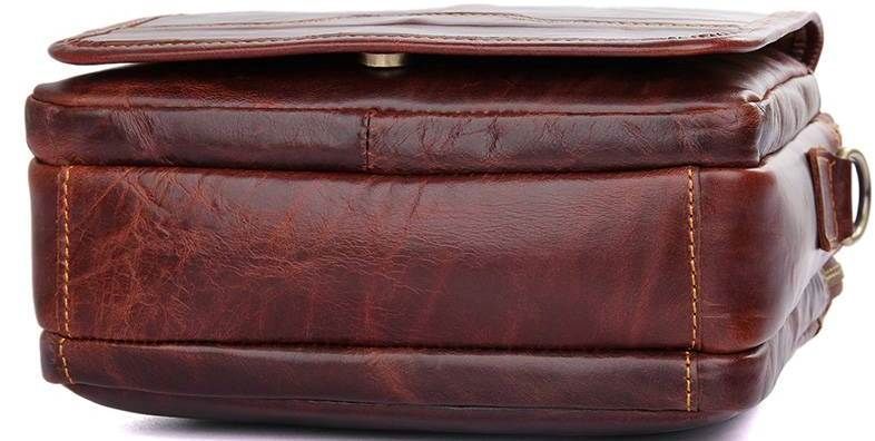 Сумка Vintage 14550 из натуральной кожи Коричневая 14550 фото