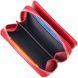 Lacquered women's wallet with a coin holder with a zipper made of genuine textured leather KARYA 21410 Red 21410 фото 5