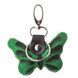 Keychain souvenir butterfly STINGRAY LEATHER 18539 made of genuine stingray leather Green 18539 фото 2