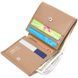Stylish women's wallet with coin holder made of genuine leather KARYA 21378 Beige 21378 фото 4