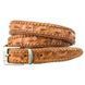 Ремінь тонкий CROCODILE LEATHER 18596 з натуральної шкіри крокодила Коричневий 18596 фото 1