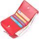 Lacquered women's wallet with a coin holder with a zipper made of genuine textured leather KARYA 21410 Red 21410 фото 4