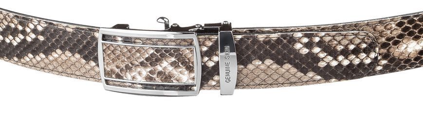 Automatic belt SNAKE LEATHER 18201 made of genuine python leather Multi-colored 18201 фото