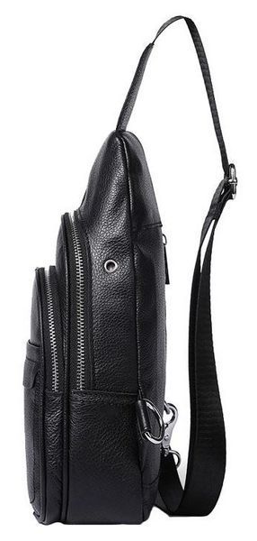 Men's leather shoulder bag Vintage 14840 Black 14840 фото