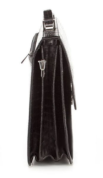 Business briefcase SHVIGEL 00362 made of genuine leather Black 00362 фото