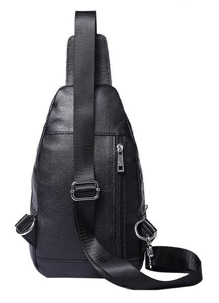Men's leather shoulder bag Vintage 14840 Black 14840 фото