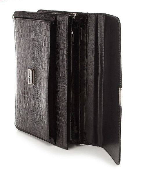 Business briefcase SHVIGEL 00362 made of genuine leather Black 00362 фото