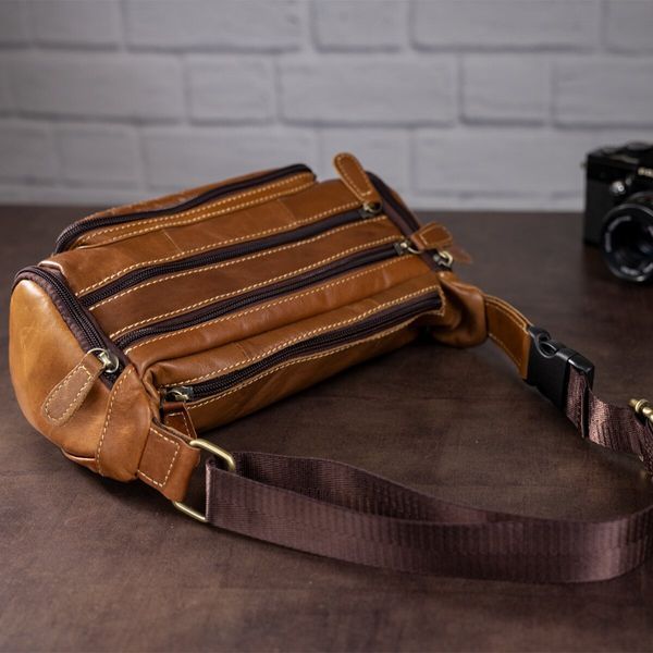 Oversized belt bag Vintage 14695 Brown 14695 фото