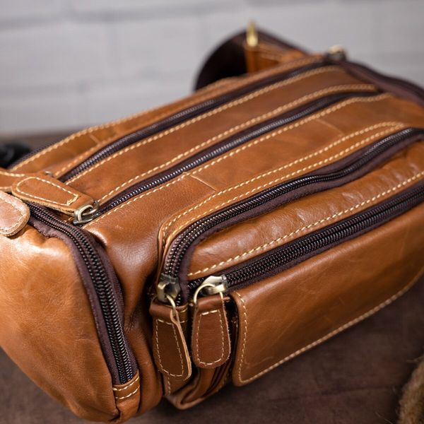 Oversized belt bag Vintage 14695 Brown 14695 фото