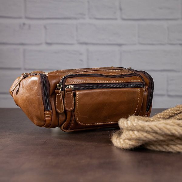 Oversized belt bag Vintage 14695 Brown 14695 фото