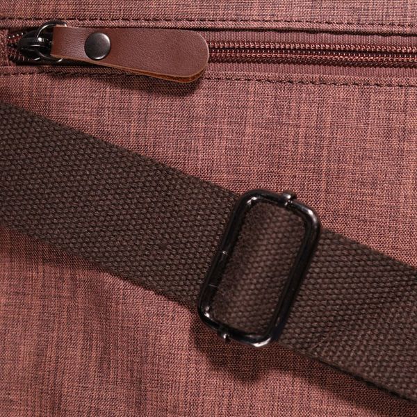 Містка чоловіча сумка з текстилю 21262 Vintage Коричнева 21262 фото