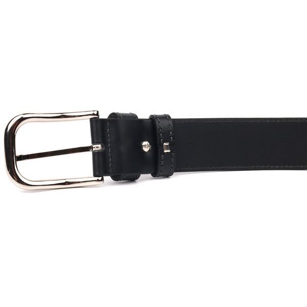 High-quality belt for men made of genuine leather Grande Pelle 21463 Black 21463 фото