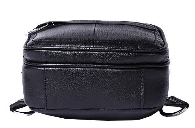 Men's leather shoulder bag Vintage 14840 Black 14840 фото