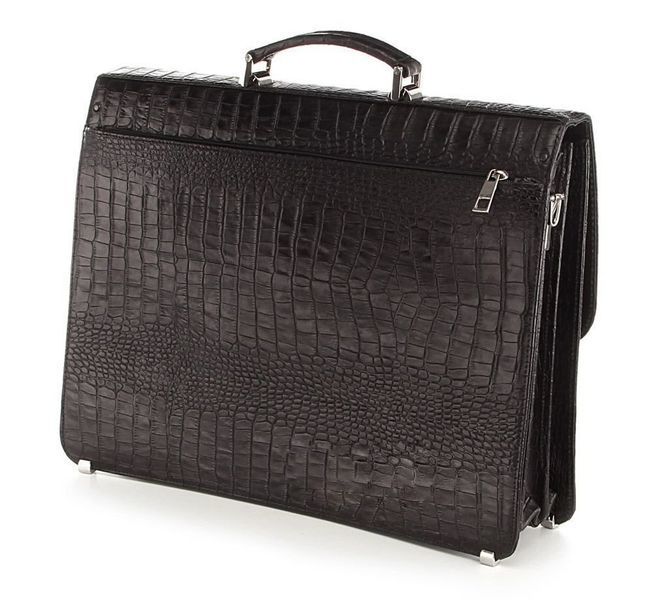 Business briefcase SHVIGEL 00362 made of genuine leather Black 00362 фото