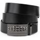 Men's belt with automatic buckle and exotic silhouette Vintage 20300 Black 20300 фото 1