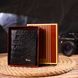 Vertical wallet made of genuine leather with crocodile embossing CANPELLINI 21673 Black 21673 фото 8