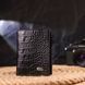 Vertical wallet made of genuine leather with crocodile embossing CANPELLINI 21673 Black 21673 фото 6