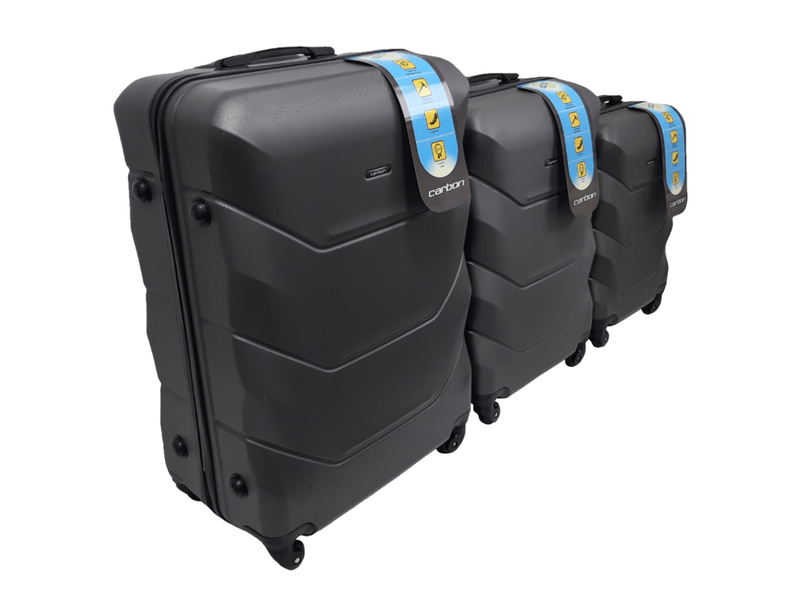 Suitcase Carbon 147 Gray Suitcase set 147/52/68 фото