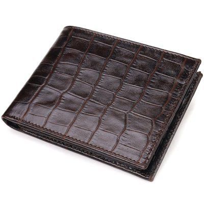 Small men's wallet made of genuine textured leather CANPELLINI 21522 Brown 21522 фото